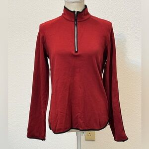 Orvis Passport Half Zip Pullover Women’s Medium Burnt‎ Red